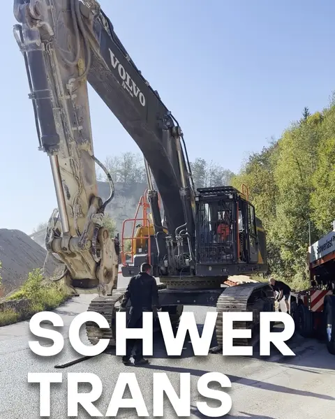 Instagram-Video: Große Aufgaben? Dafür haben wir den passenden Tieflader. 🚛💪