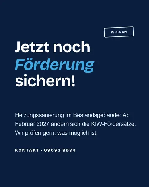Instagram-Bild: Du planst eine Heizungssanierung im Bestandsgebäude? Dann warte damit am besten nicht mehr zu lange. 🔥