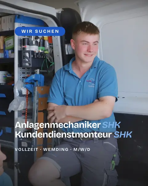Instagram-Galerie: Komm in unser Team! 🔧💙